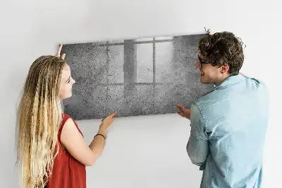 Magnetisch glazen planbord industriële stijl voor aan de muur