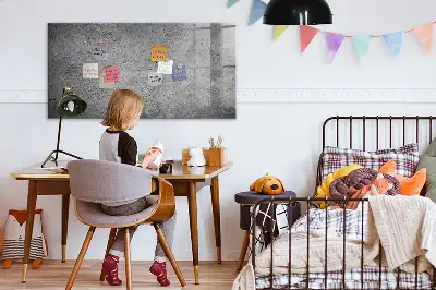 Magnetisch glazen planbord industriële stijl voor aan de muur