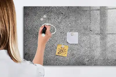 Magnetisch glazen planbord industriële stijl voor aan de muur
