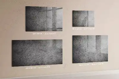 Magnetisch glazen planbord industriële stijl voor aan de muur