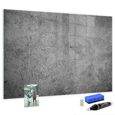 Magnetisch glazen planbord industriële stijl voor aan de muur