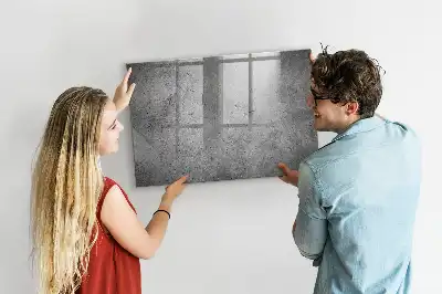 Magnetisch glazen planbord industriële stijl voor aan de muur