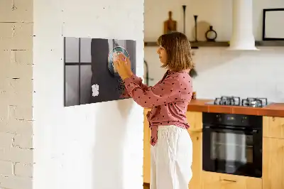 Glazen memobord met print inclusief neodymium magneten opdruk van een kopje koffie