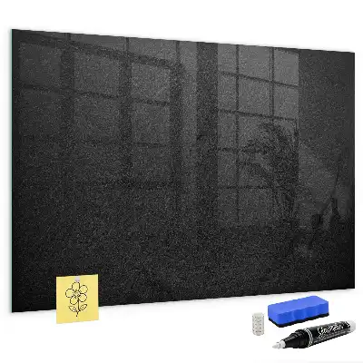 Magnetisch glazen planbord in de kleur donkere rots