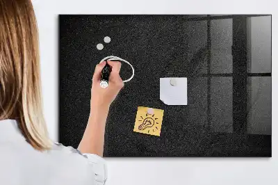 Magnetisch glazen planbord in de kleur donkere rots