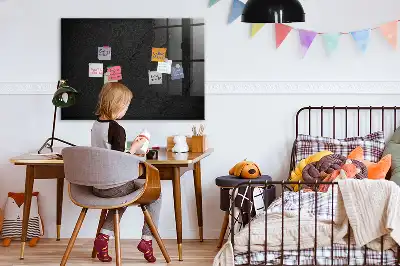 Magnetisch glazen planbord in de kleur donkere rots