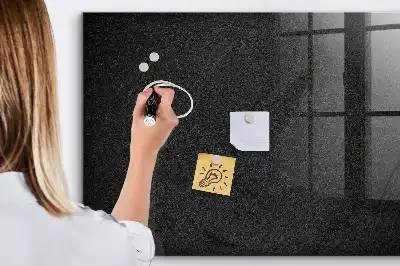 Magnetisch glazen planbord in de kleur donkere rots
