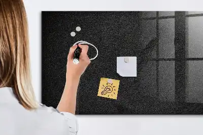 Magnetisch glazen planbord in de kleur donkere rots