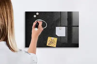 Magnetisch glazen planbord in de kleur donkere rots