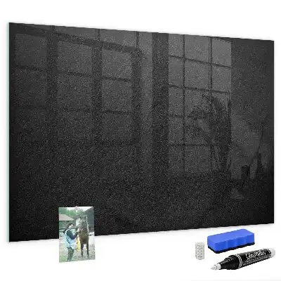 Magnetisch glazen planbord in de kleur donkere rots