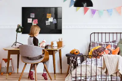 Magnetisch glazen planbord in de kleur donkere rots