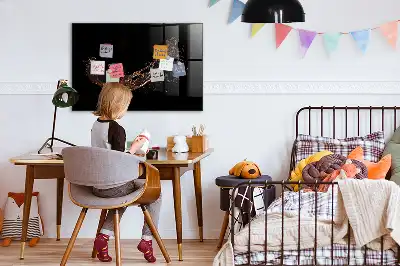 Magnetisch glazen planbord met print van gemorste drank