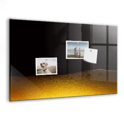 Glazen memobord met print inclusief neodymium magneten