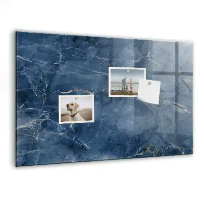 Glazen memobord met print inclusief neodymium magneten elegant marmer design