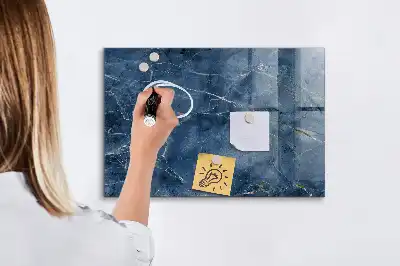 Glazen memobord met print inclusief neodymium magneten elegant marmer design