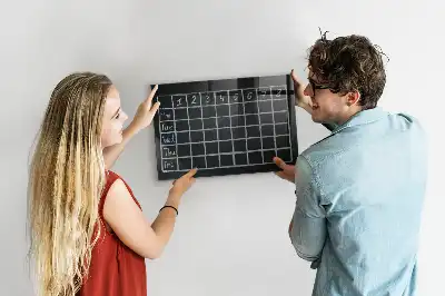 Glazen memobord met print inclusief neodymium magneten voor lestafel