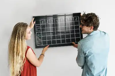 Glazen memobord met print inclusief neodymium magneten voor lestafel