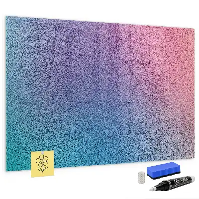 Magnetisch planbord van bedrukt glas met geleidelijk patroon