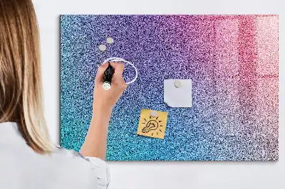 Magnetisch planbord van bedrukt glas met geleidelijk patroon