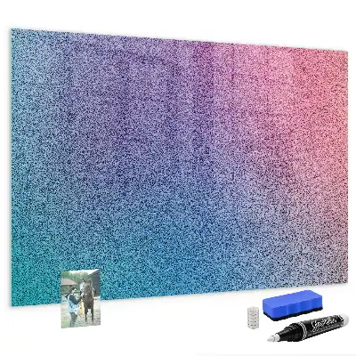 Magnetisch planbord van bedrukt glas met geleidelijk patroon