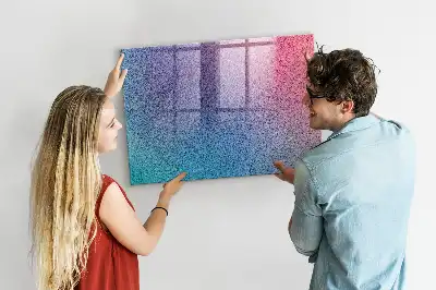 Magnetisch planbord van bedrukt glas met geleidelijk patroon