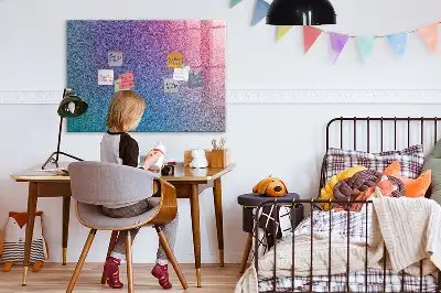 Magnetisch planbord van bedrukt glas met geleidelijk patroon
