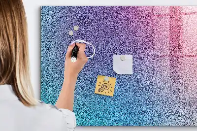 Magnetisch planbord van bedrukt glas met geleidelijk patroon