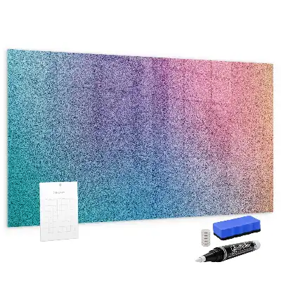 Magnetisch planbord van bedrukt glas met geleidelijk patroon