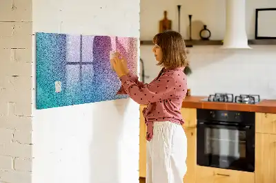 Magnetisch planbord van bedrukt glas met geleidelijk patroon