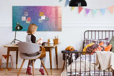 Magnetisch planbord van bedrukt glas met geleidelijk patroon