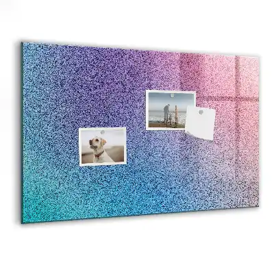 Magnetisch planbord van bedrukt glas met geleidelijk patroon