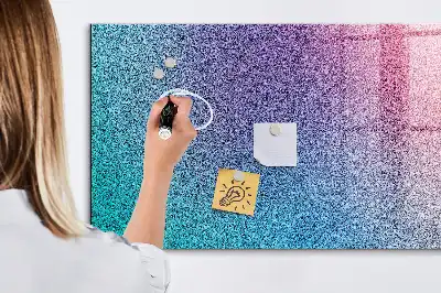 Magnetisch planbord van bedrukt glas met geleidelijk patroon
