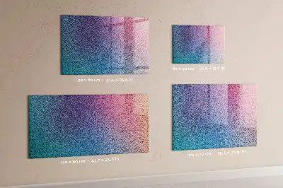 Magnetisch planbord van bedrukt glas met geleidelijk patroon