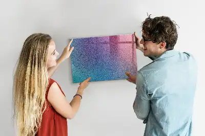 Magnetisch planbord van bedrukt glas met geleidelijk patroon
