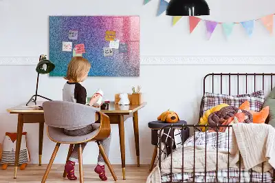 Magnetisch planbord van bedrukt glas met geleidelijk patroon