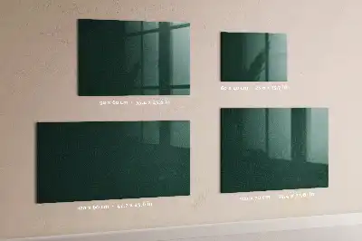Magnetisch planbord van bedrukt glas met bladpatroon