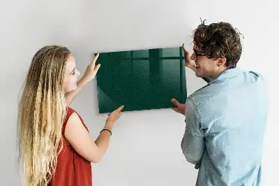 Magnetisch planbord van bedrukt glas met bladpatroon