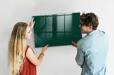 Magnetisch planbord van bedrukt glas met bladpatroon