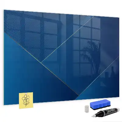 Glazen memobord met print inclusief neodymium magneten