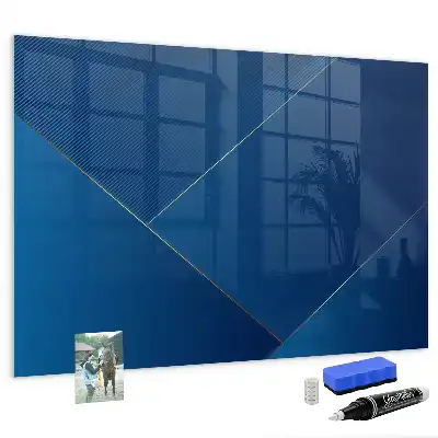Glazen memobord met print inclusief neodymium magneten