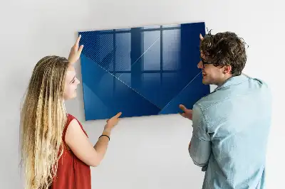 Glazen memobord met print inclusief neodymium magneten