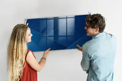 Glazen memobord met print inclusief neodymium magneten