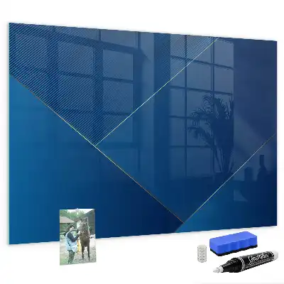 Glazen memobord met print inclusief neodymium magneten