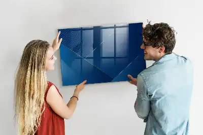Glazen memobord met print inclusief neodymium magneten
