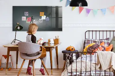 Magnetisch planbord van bedrukt glas wandelaar in het donker