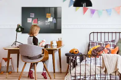 Magnetisch planbord van bedrukt glas wandelaar in het donker