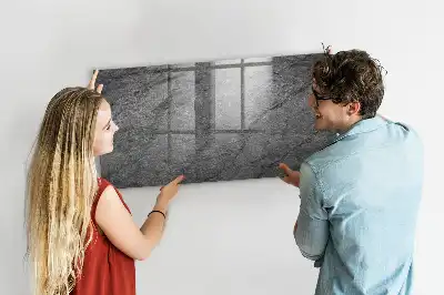 Magnetisch glasbord met print van vulkanisch gesteente