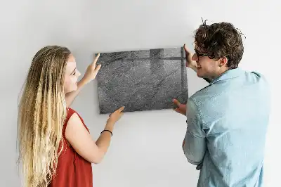 Magnetisch glasbord met print van vulkanisch gesteente