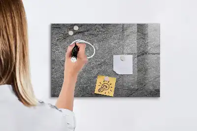 Magnetisch glasbord met print van vulkanisch gesteente