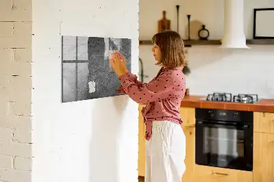 Magnetisch glasbord met print van vulkanisch gesteente